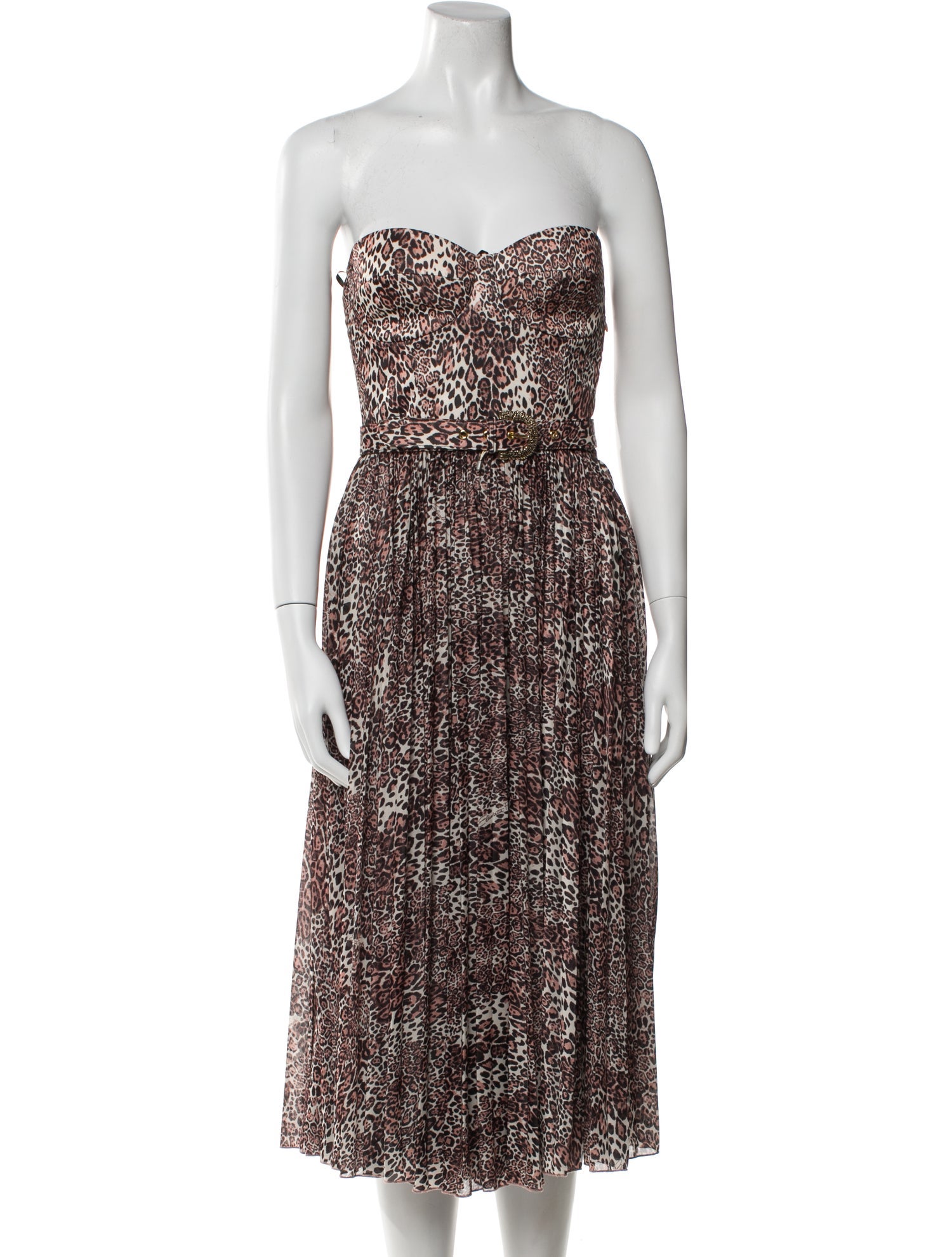 Elisabetta Franchi Printed Knee-Length Dress