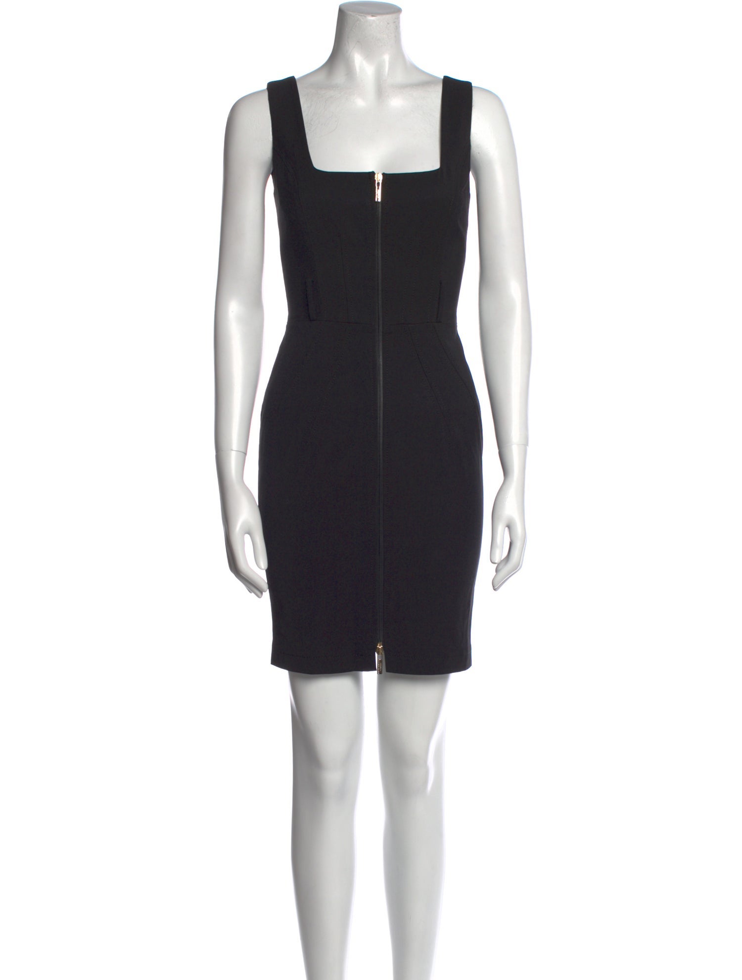 Elisabetta Franchi Square Neckline Mini Dress