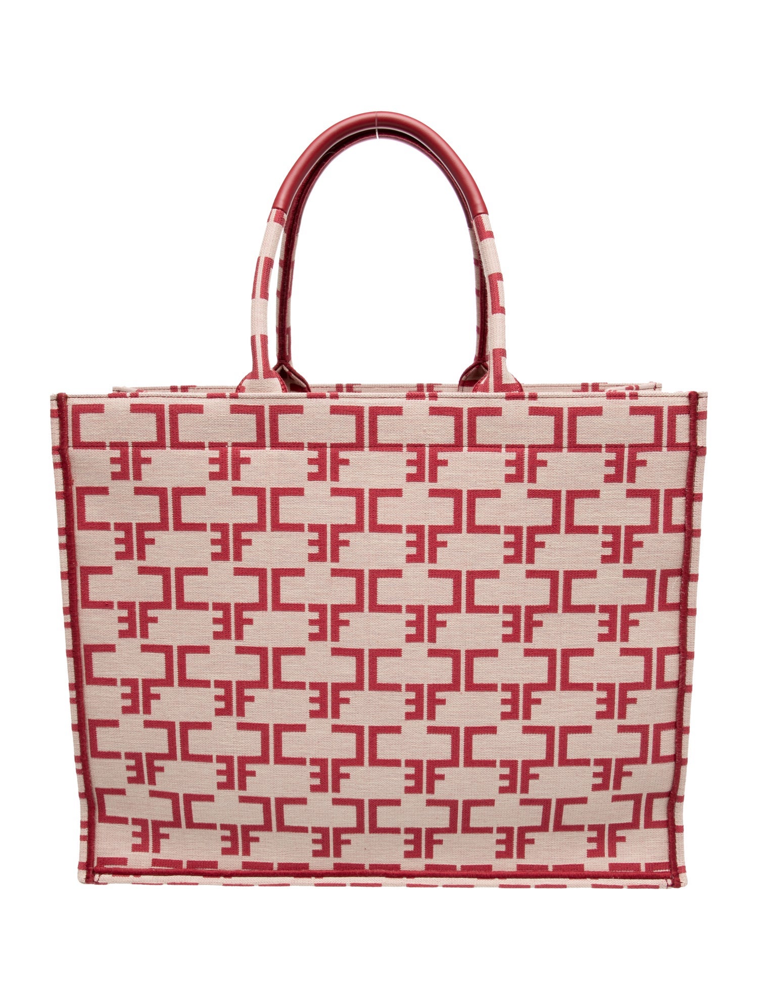 Elisabetta Franchi Canvas Shoulder Bag