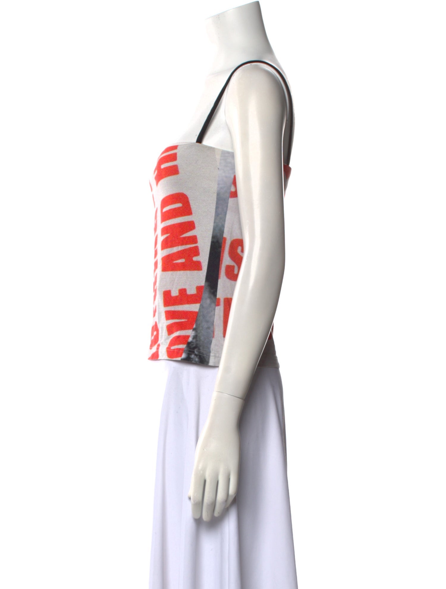 Elliss Printed Square Neckline Top