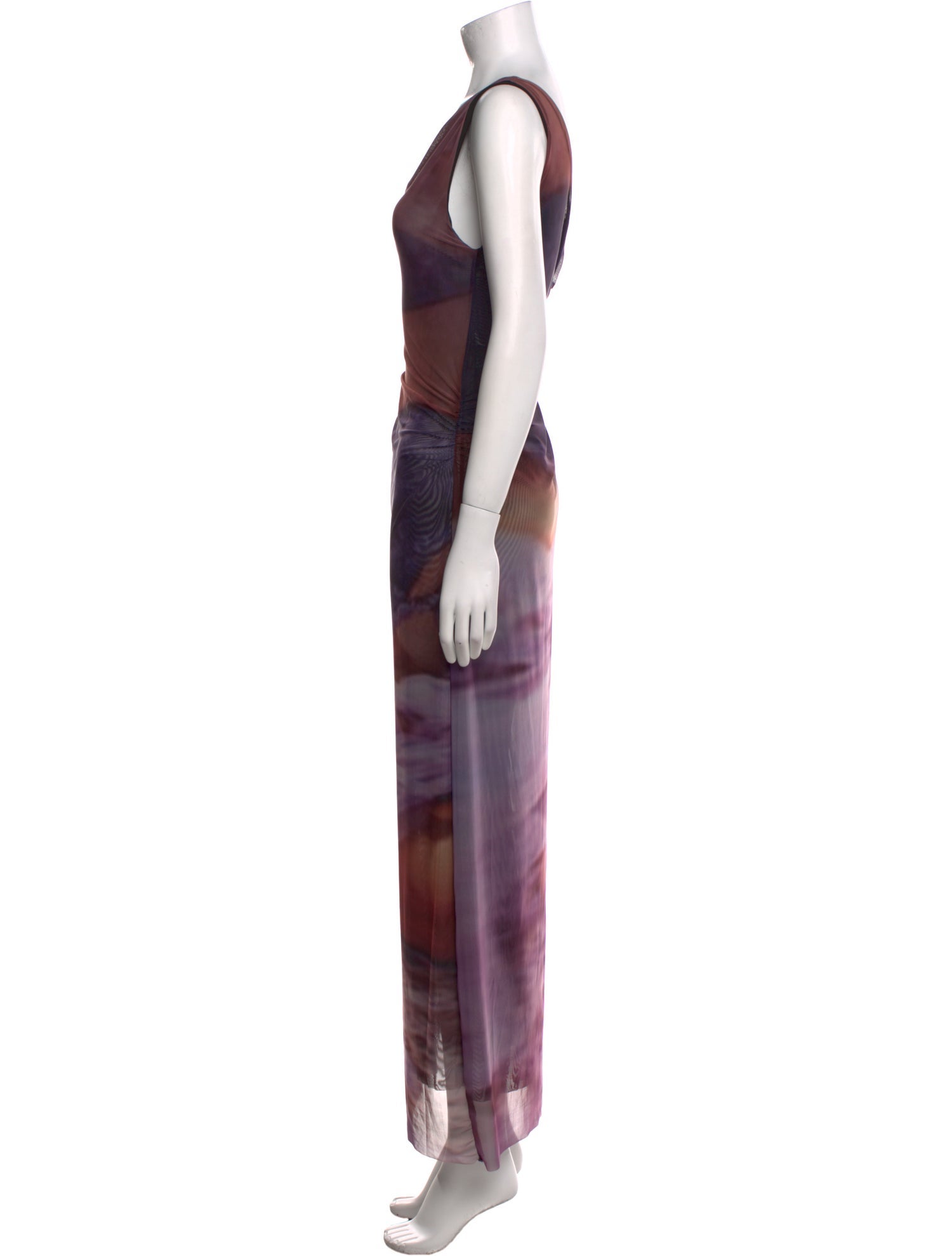 Elliss Tie-Dye Print Long Dress