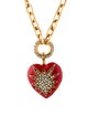 Elizabeth Cole Heart of Tefiti Pendant Necklace