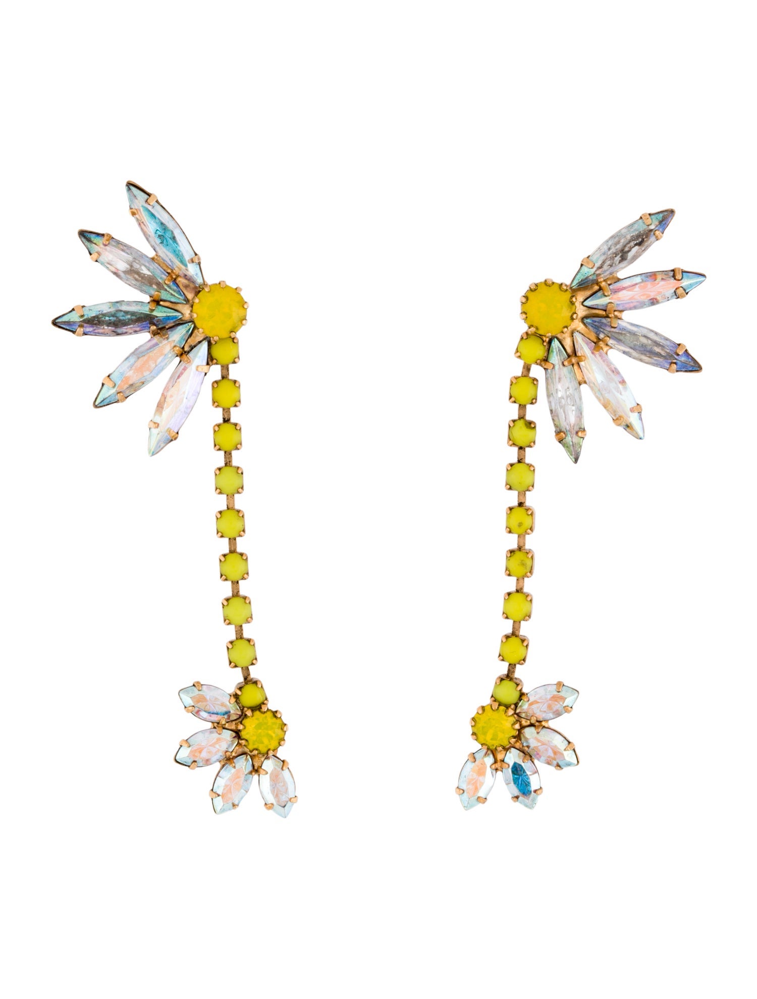 Elizabeth Cole Crystal Drop Earrings