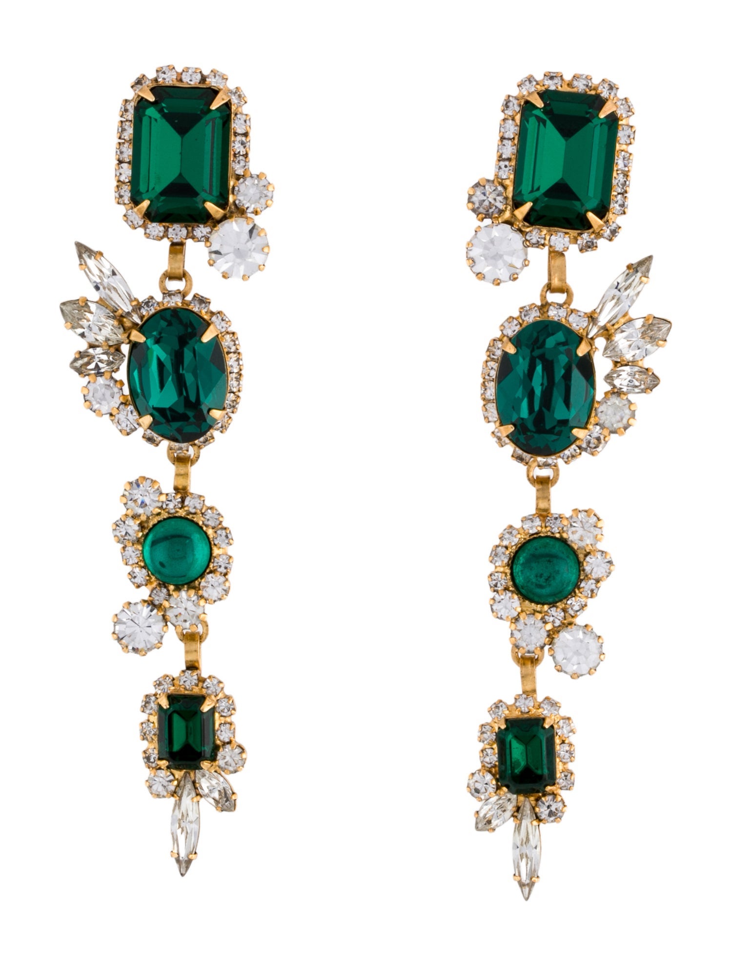 Elizabeth Cole Crystal Drop Earrings