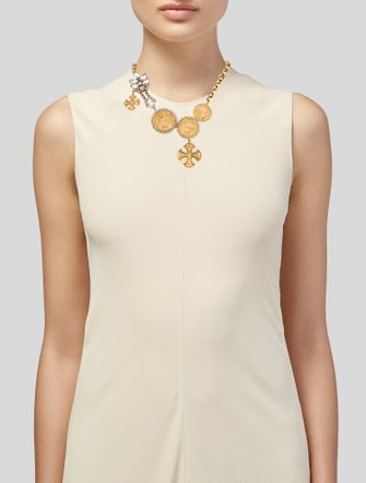 Elizabeth Cole Crystal Pendant Necklace