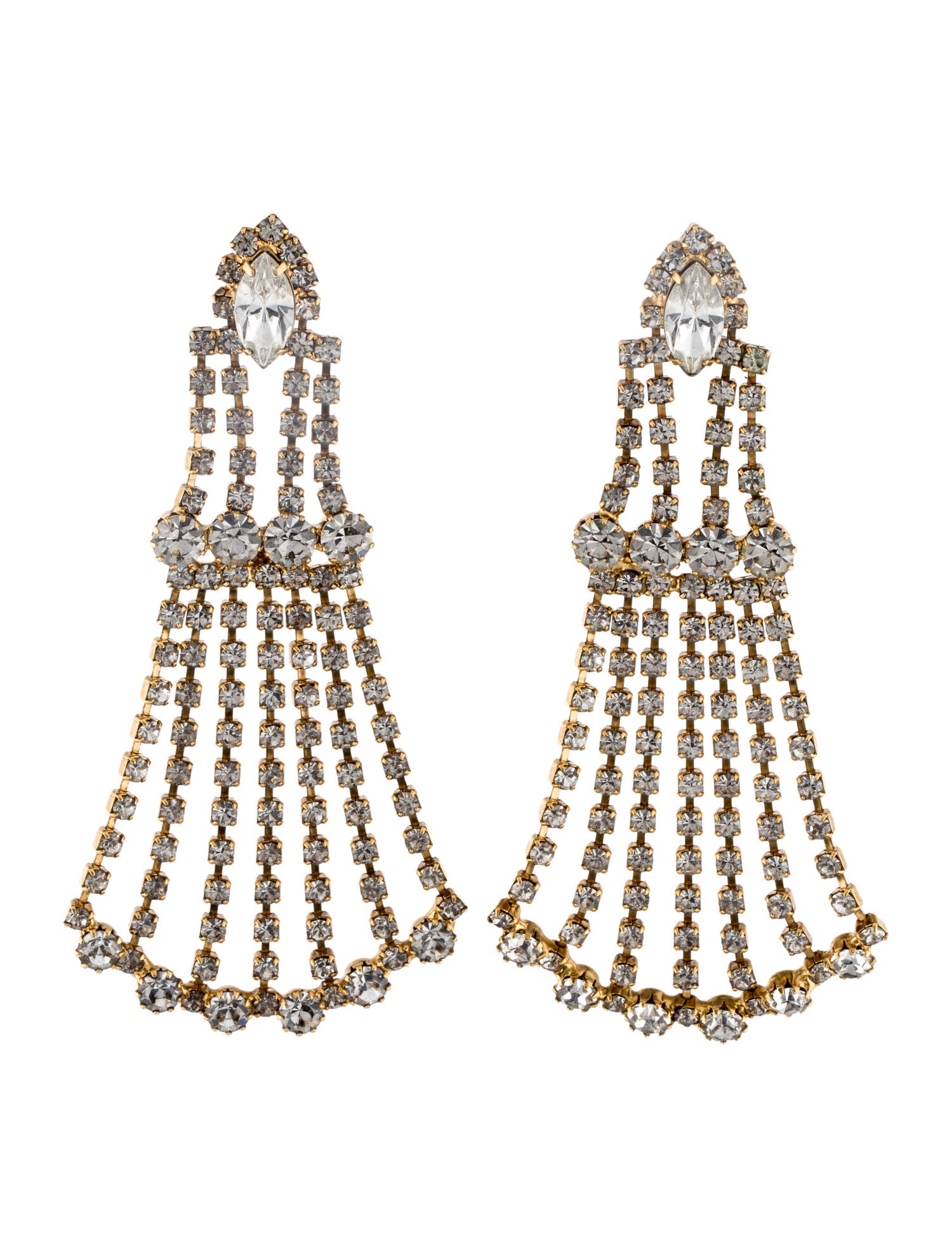 Elizabeth Cole Crystal Drop Earrings