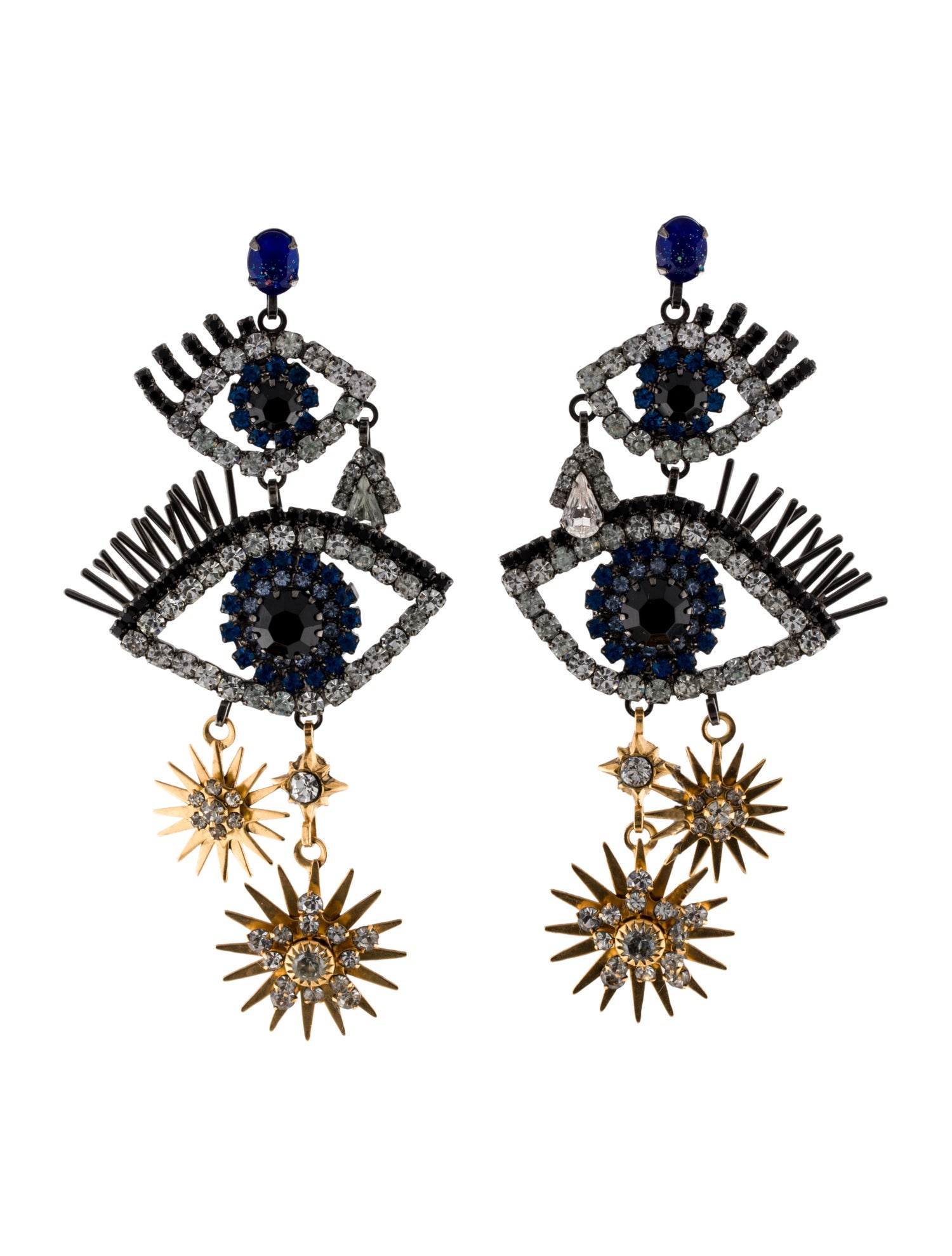 Elizabeth Cole Crystal Mara Dangle Drop Earrings