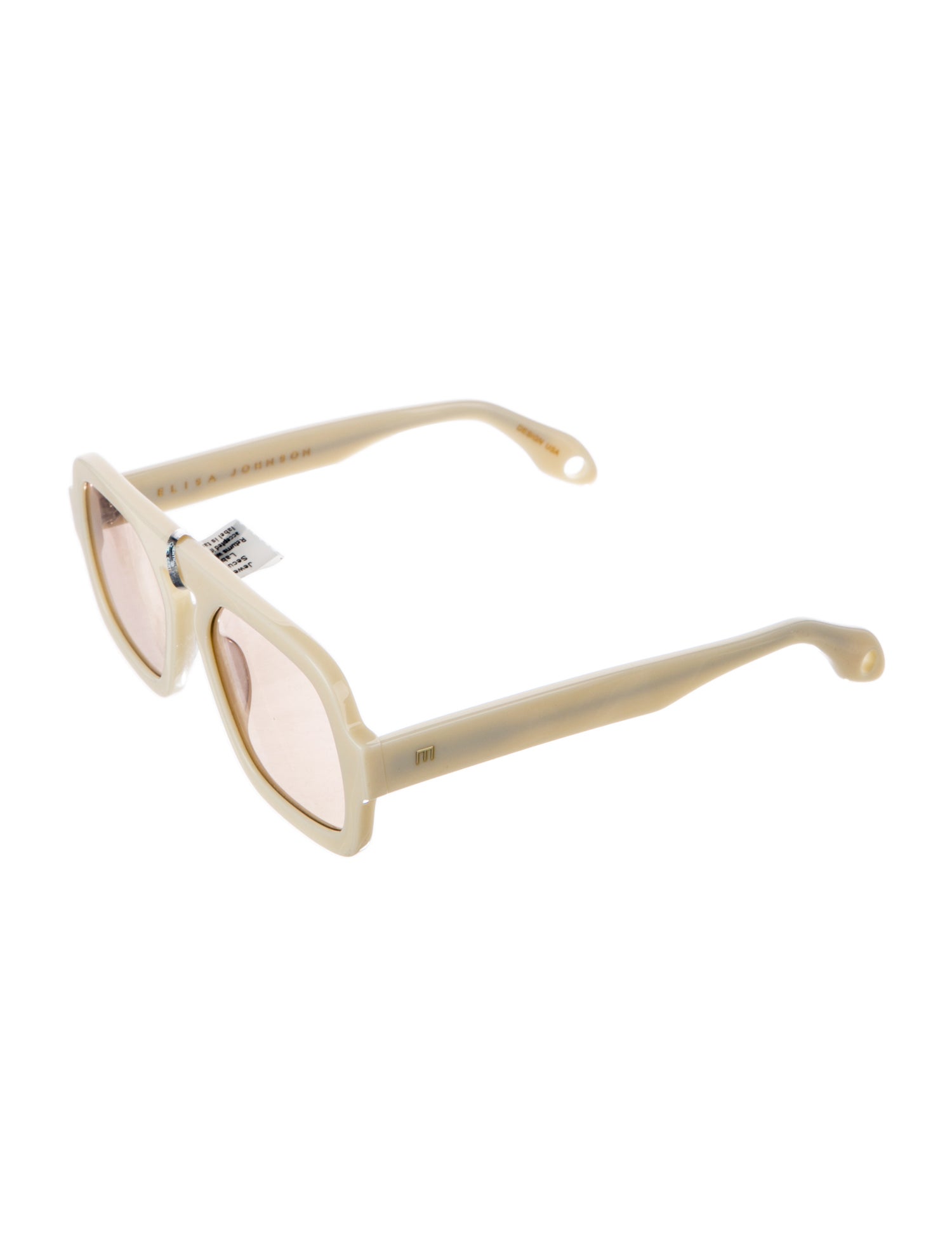 Elisa Johnson Square Mirrored Sunglasses