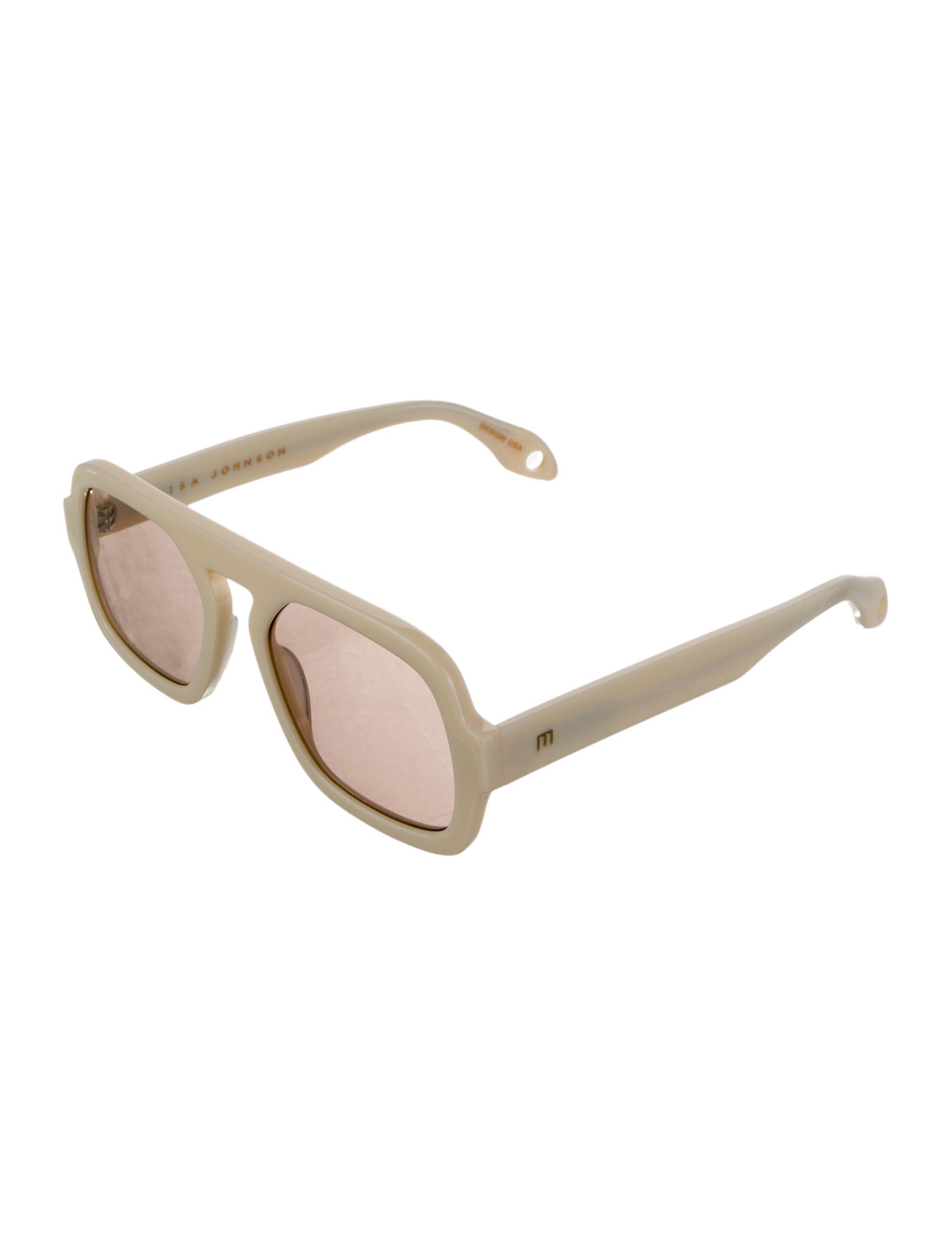 Elisa Johnson Square Gradient Sunglasses