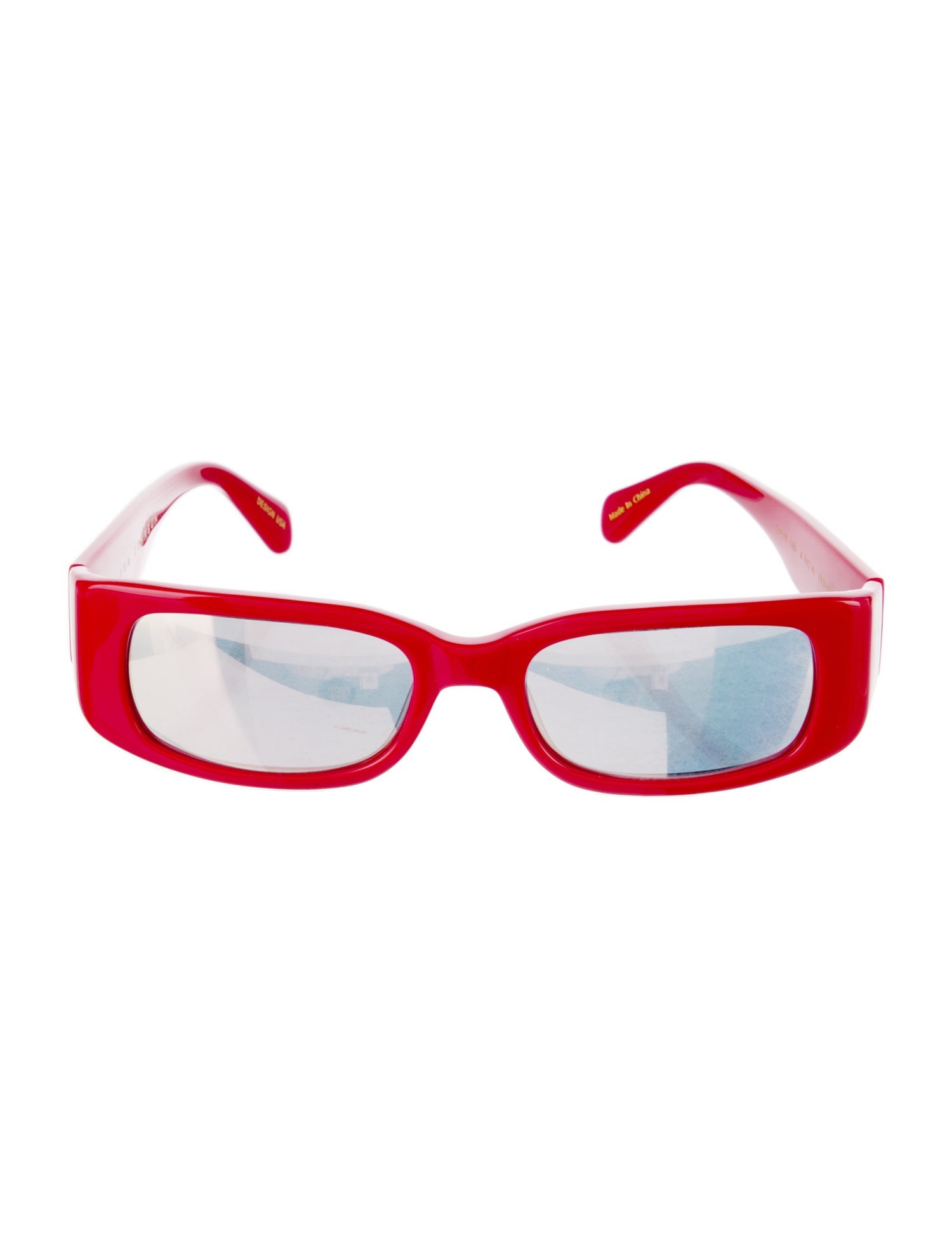 Elisa Johnson Square Mirrored Sunglasses