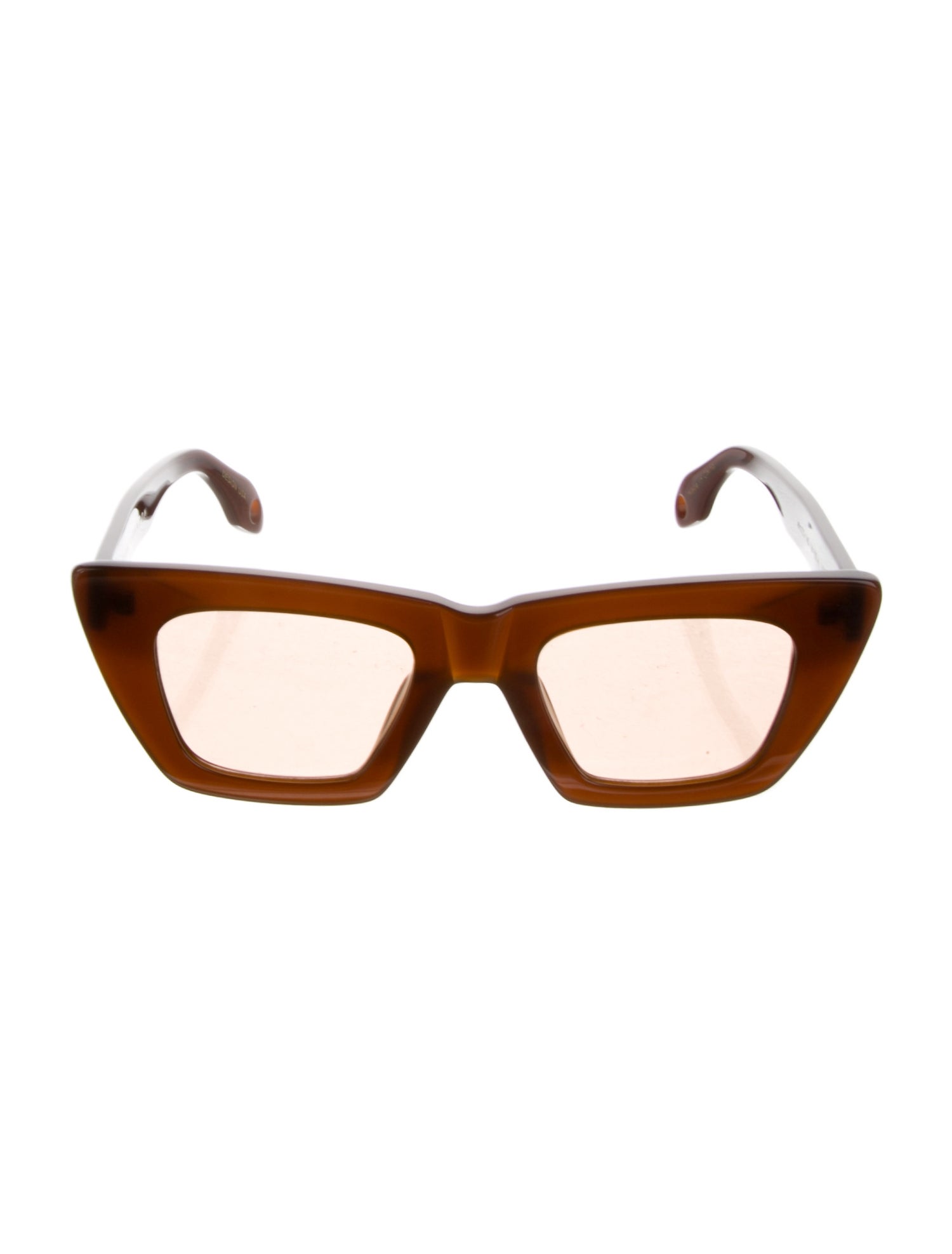 Elisa Johnson Square Tinted Sunglasses