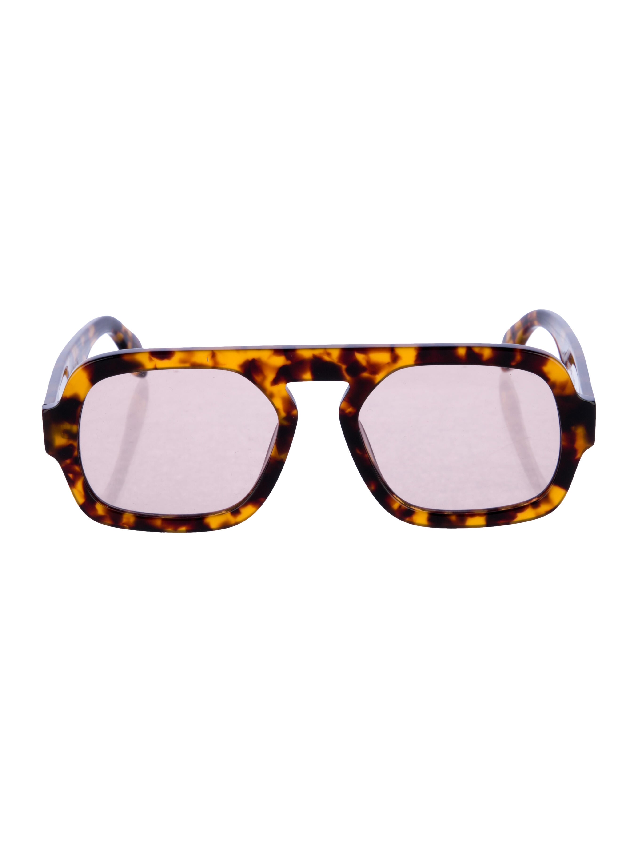 Elisa Johnson Square Mirrored Sunglasses