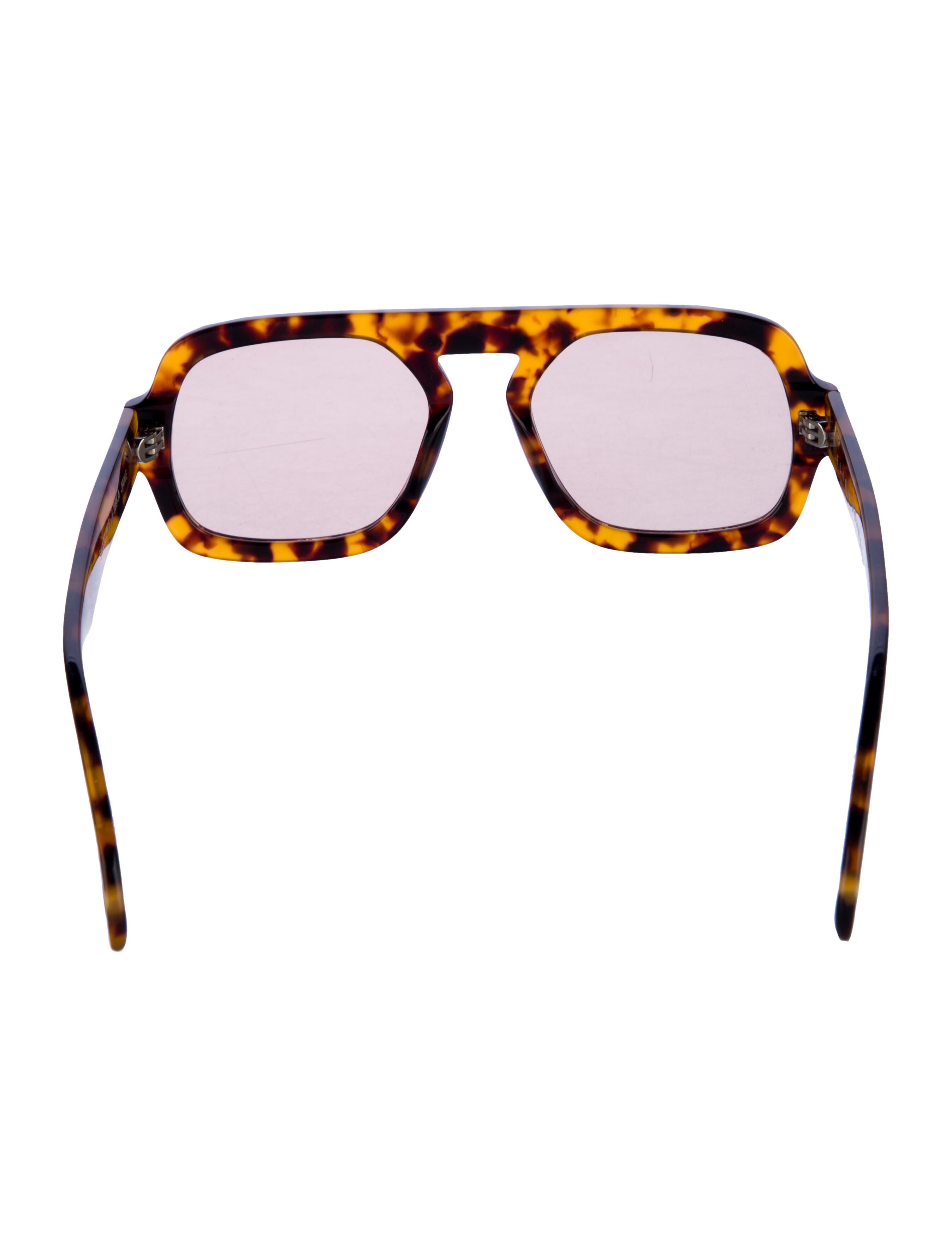Elisa Johnson Square Mirrored Sunglasses
