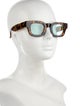 Elisa Johnson Square Tinted Sunglasses