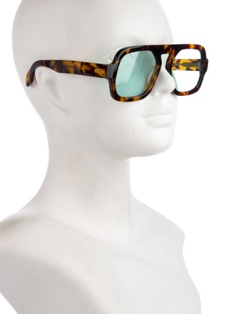 Elisa Johnson Square Tinted Sunglasses