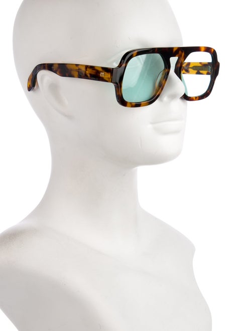 Elisa Johnson Square Tinted Sunglasses