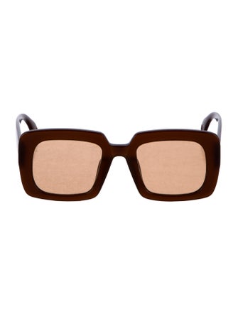 Elisa Johnson Square Tinted Sunglasses