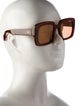 Elisa Johnson Square Tinted Sunglasses