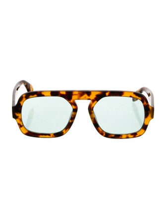 Elisa Johnson Square Tinted Sunglasses