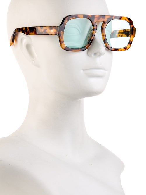 Elisa Johnson Square Tinted Sunglasses