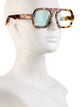 Elisa Johnson Square Tinted Sunglasses