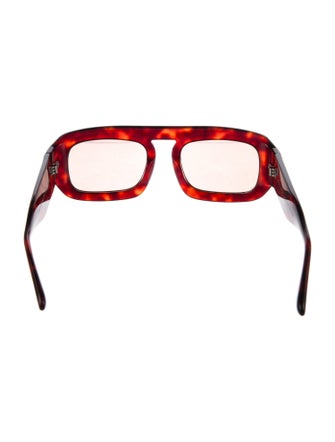 Elisa Johnson Square Tinted Sunglasses