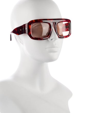 Elisa Johnson Square Tinted Sunglasses