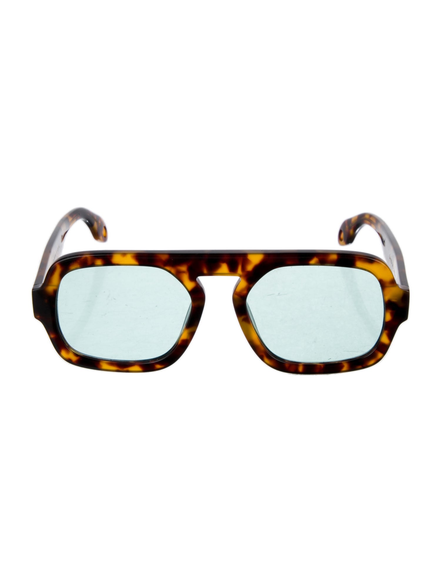 Elisa Johnson Square Mirrored Sunglasses