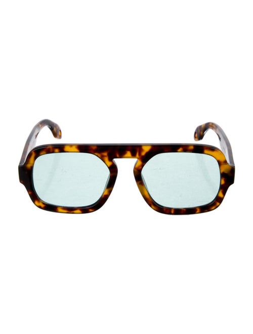 Elisa Johnson Square Mirrored Sunglasses