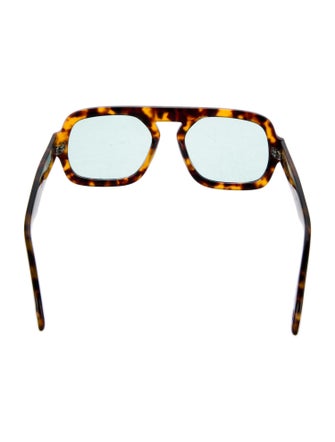 Elisa Johnson Square Mirrored Sunglasses