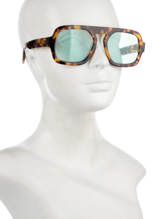 Elisa Johnson Square Mirrored Sunglasses