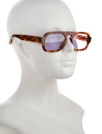 Elisa Johnson Square Tinted Sunglasses