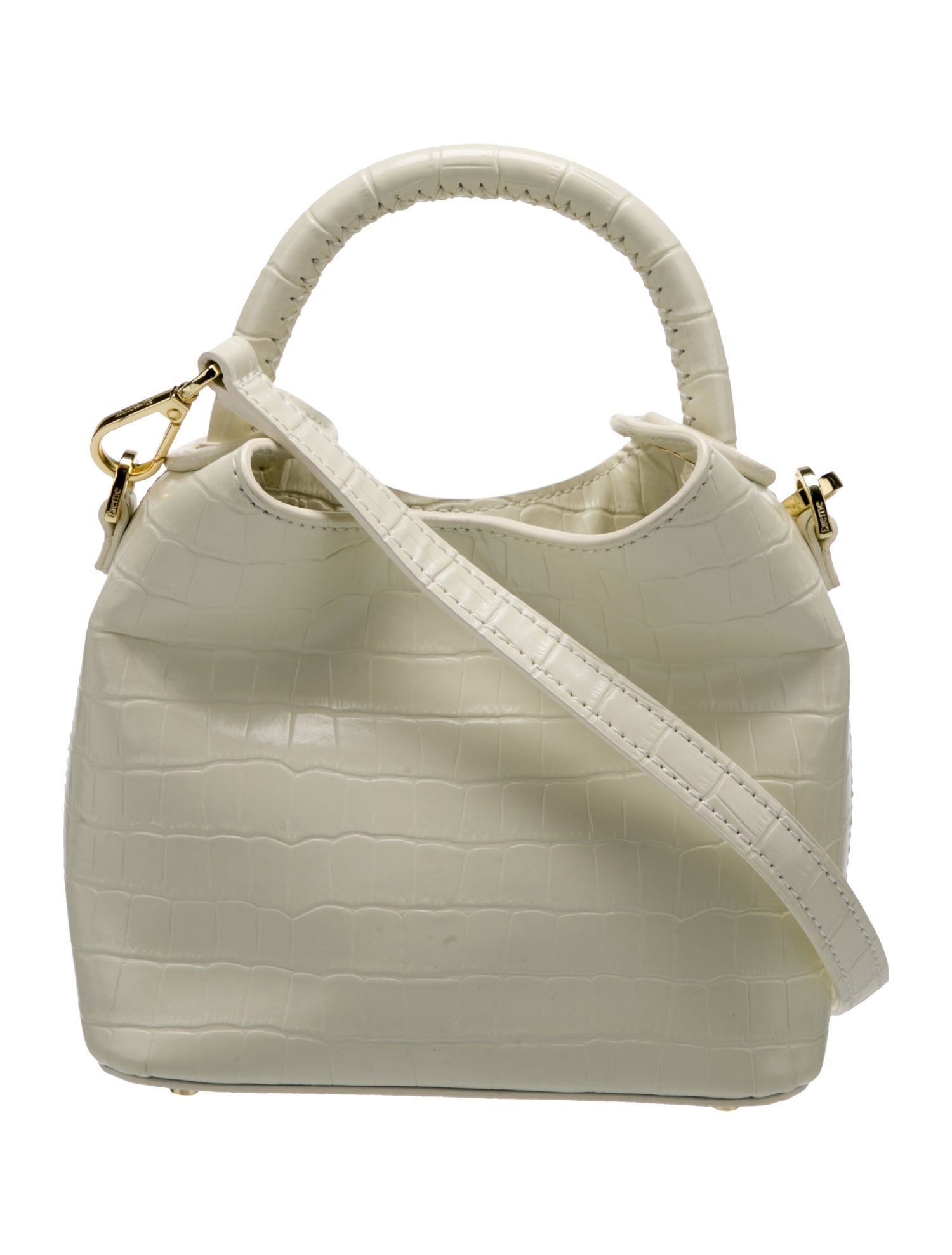 Elleme Embossed Leather Top Handle Bag