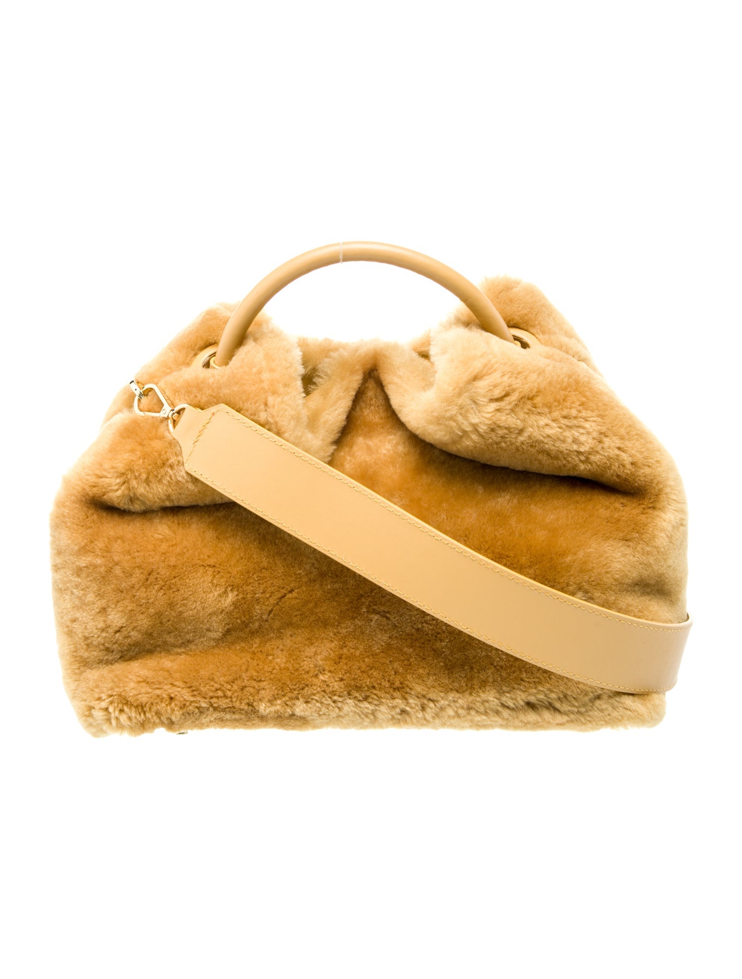 Elleme Fur Top Handle Bag