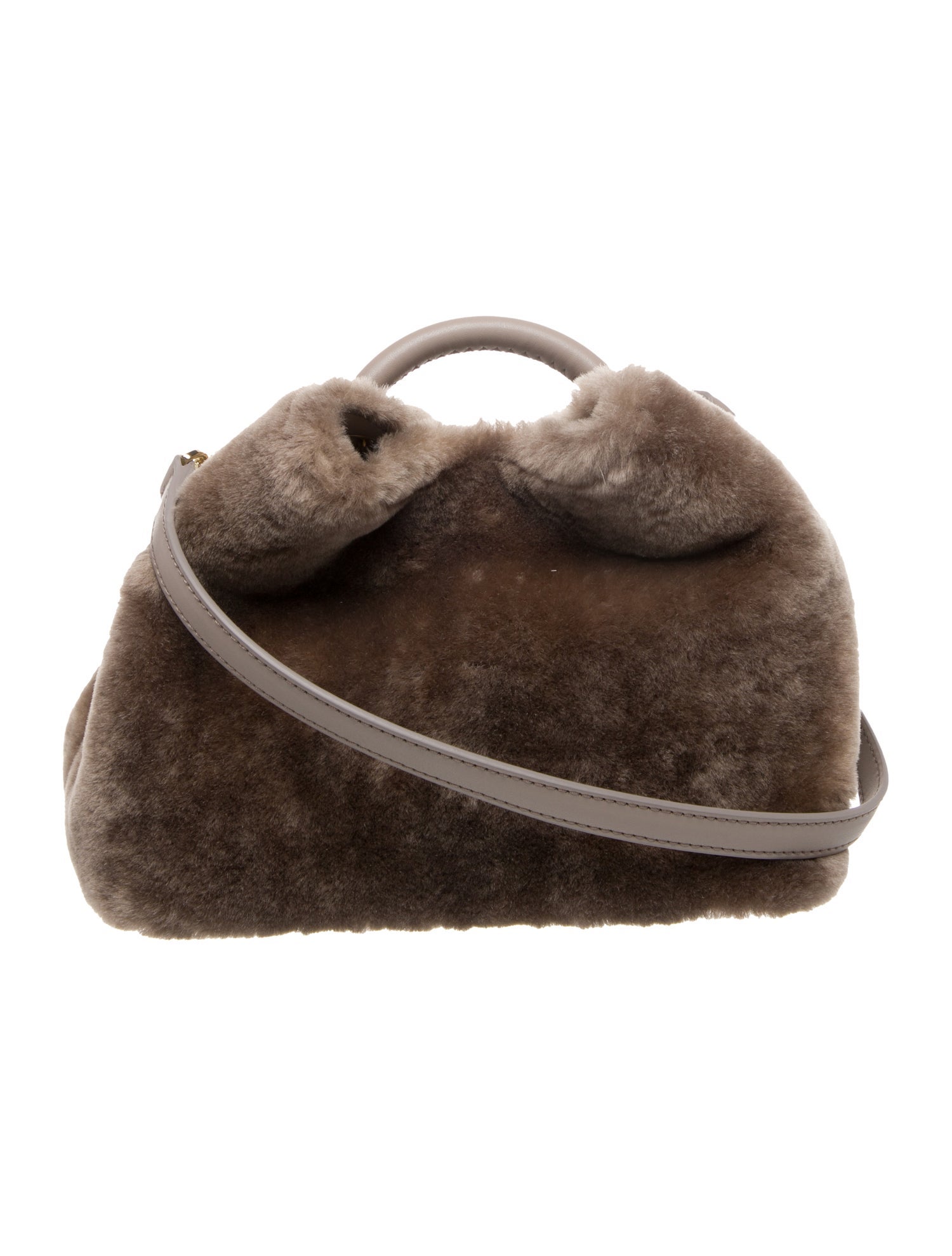 Elleme Shearling Top Handle Bag