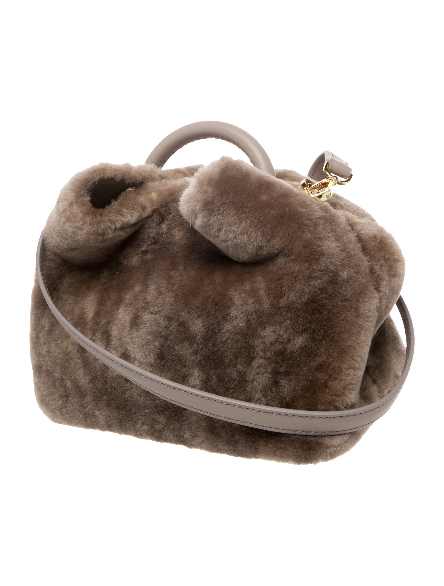 Elleme Shearling Top Handle Bag
