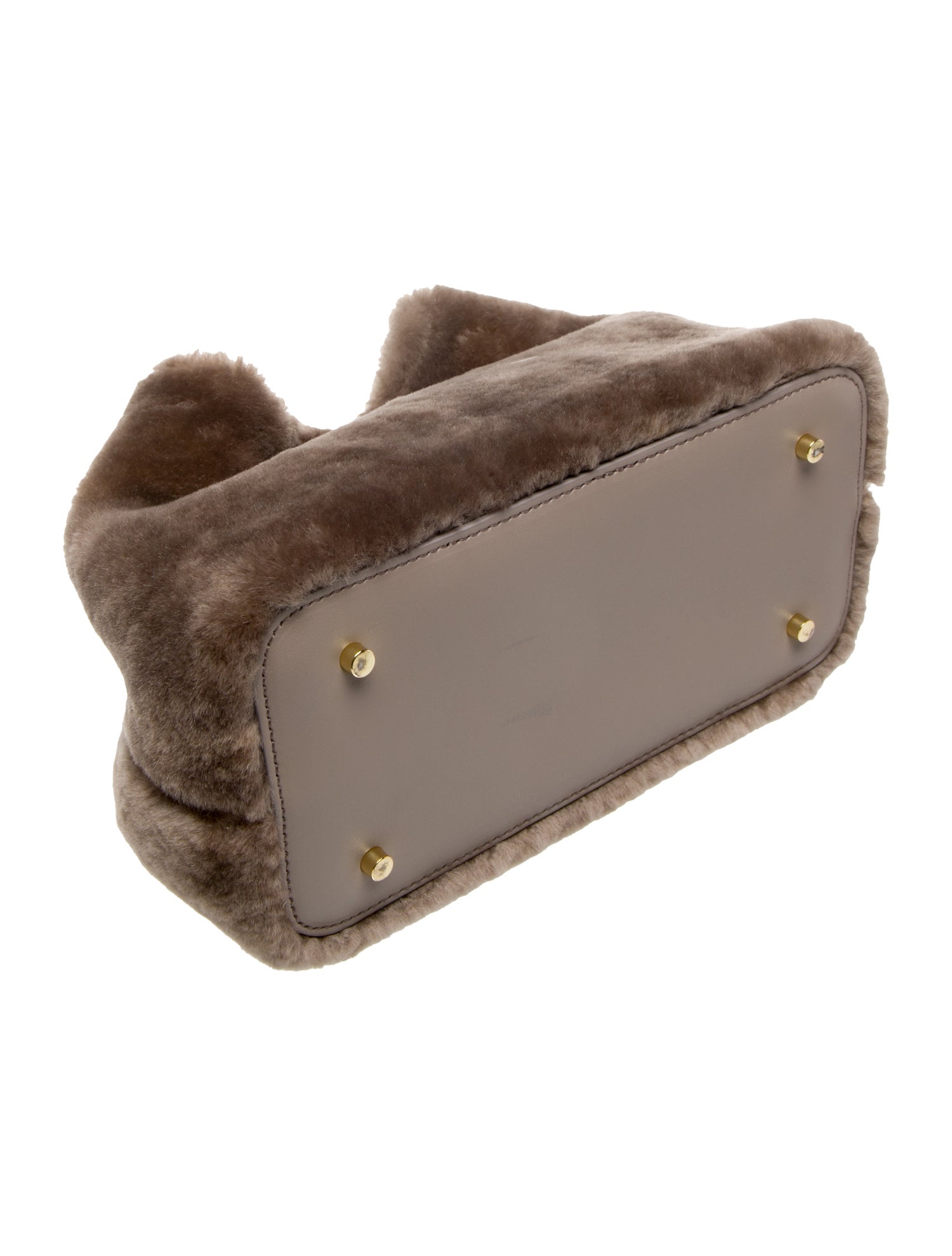 Elleme Shearling Top Handle Bag