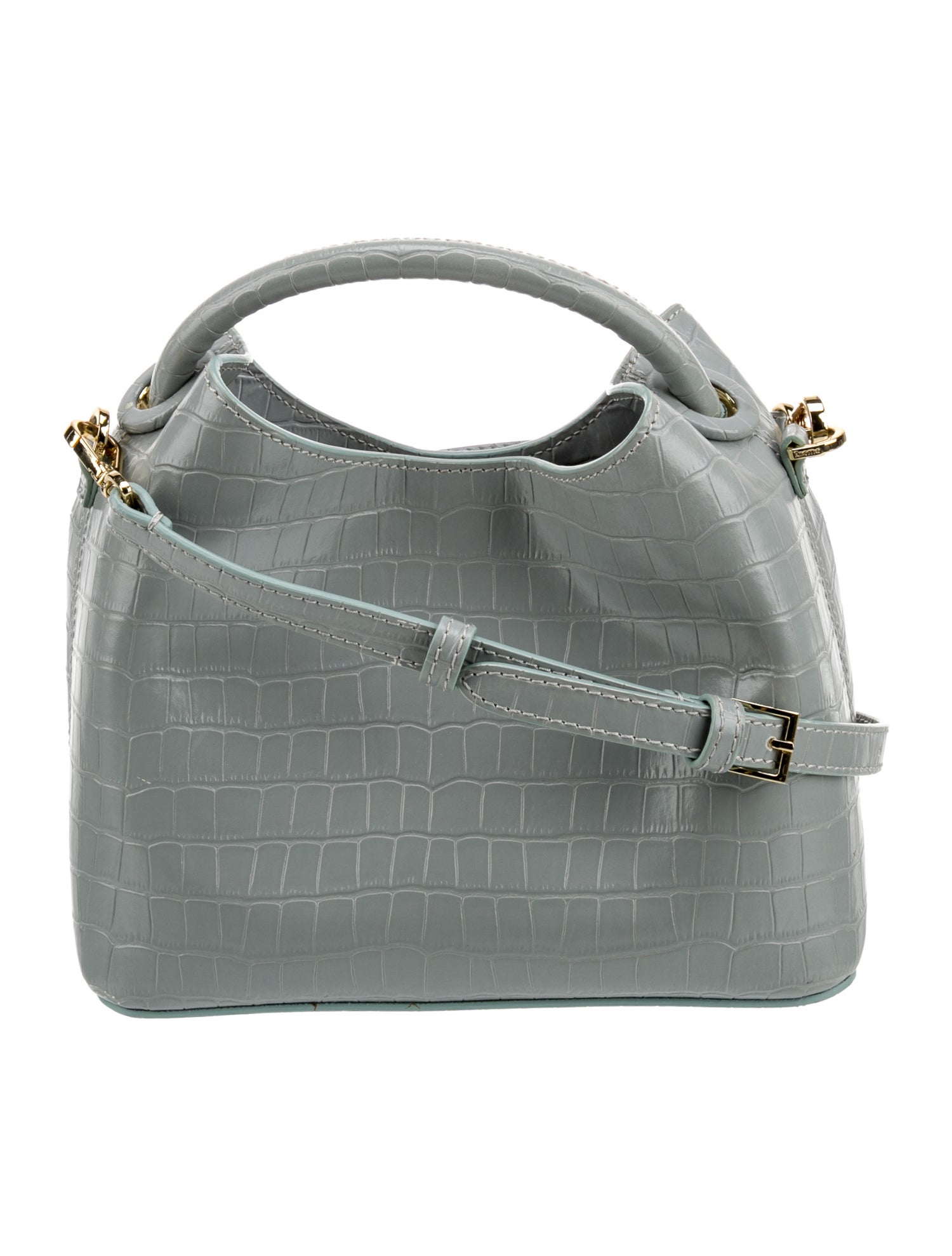 Elleme Embossed Leather Top Handle Bag