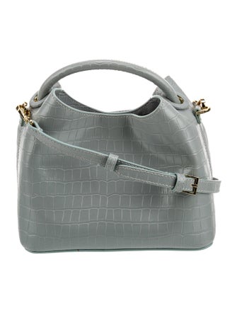 Elleme Embossed Leather Top Handle Bag