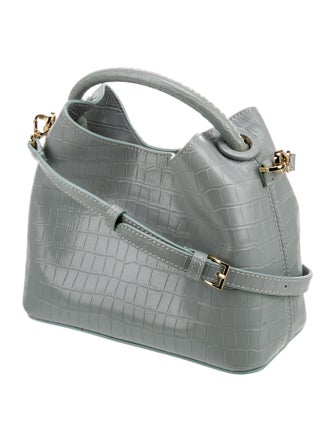 Elleme Embossed Leather Top Handle Bag