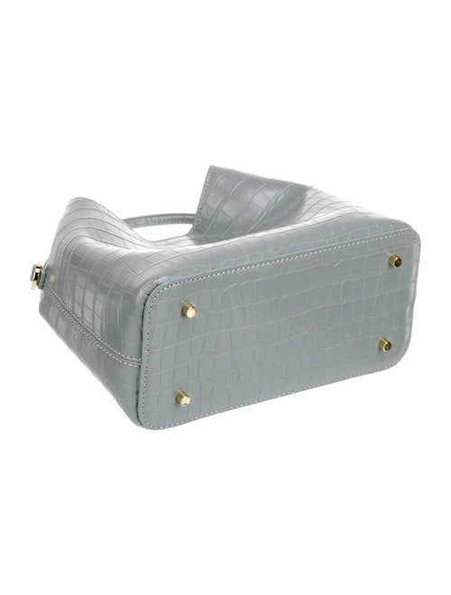 Elleme Embossed Leather Top Handle Bag