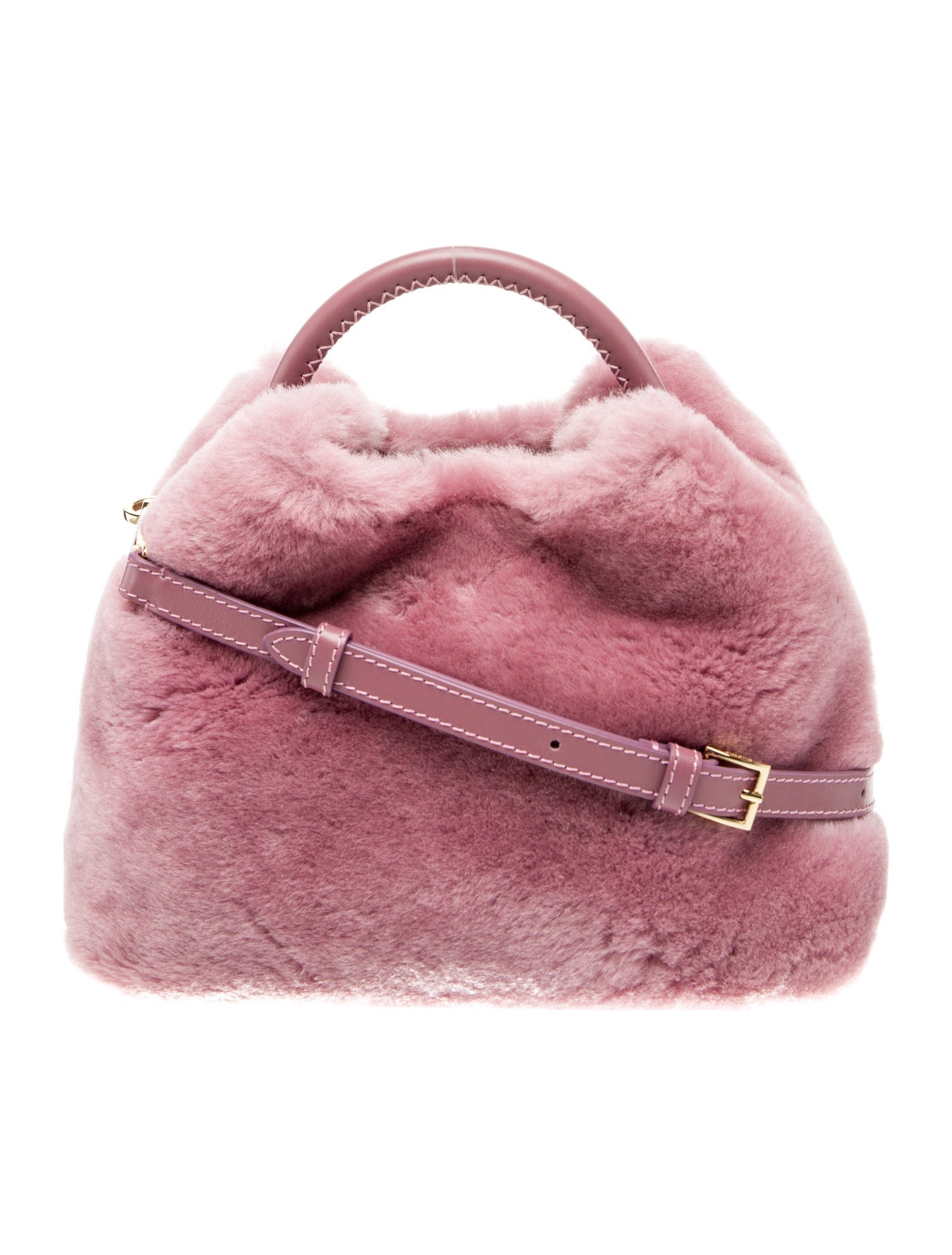 Elleme Faux Fur Top Handle Bag