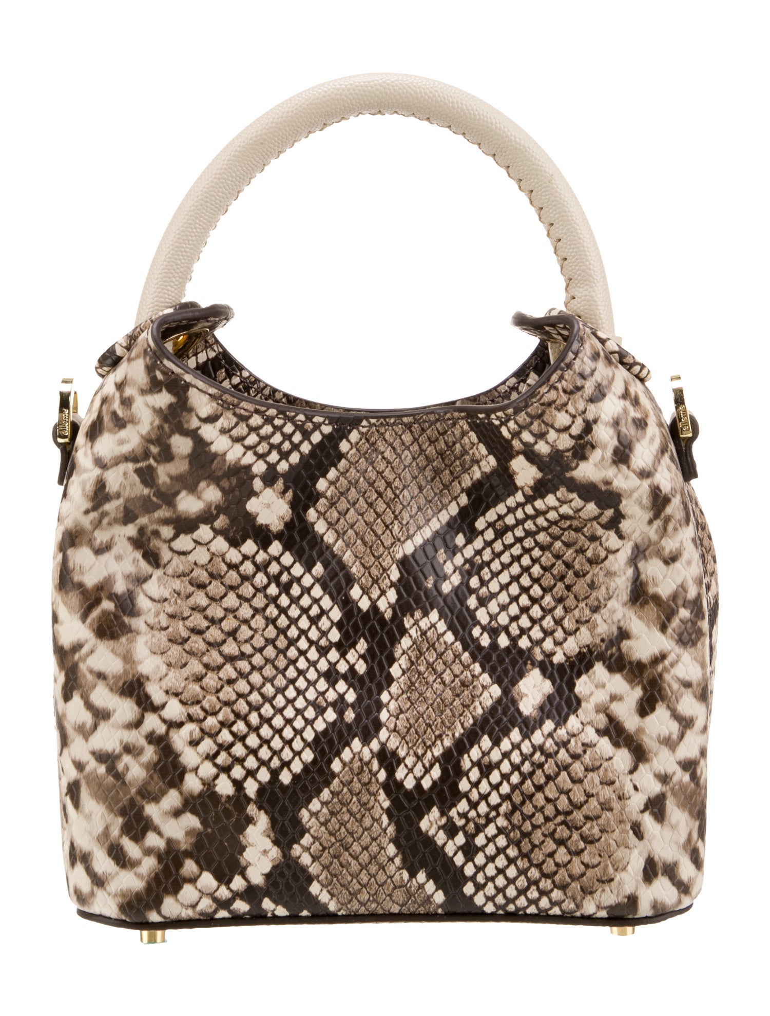 Elleme Embossed Leather Top Handle Bag