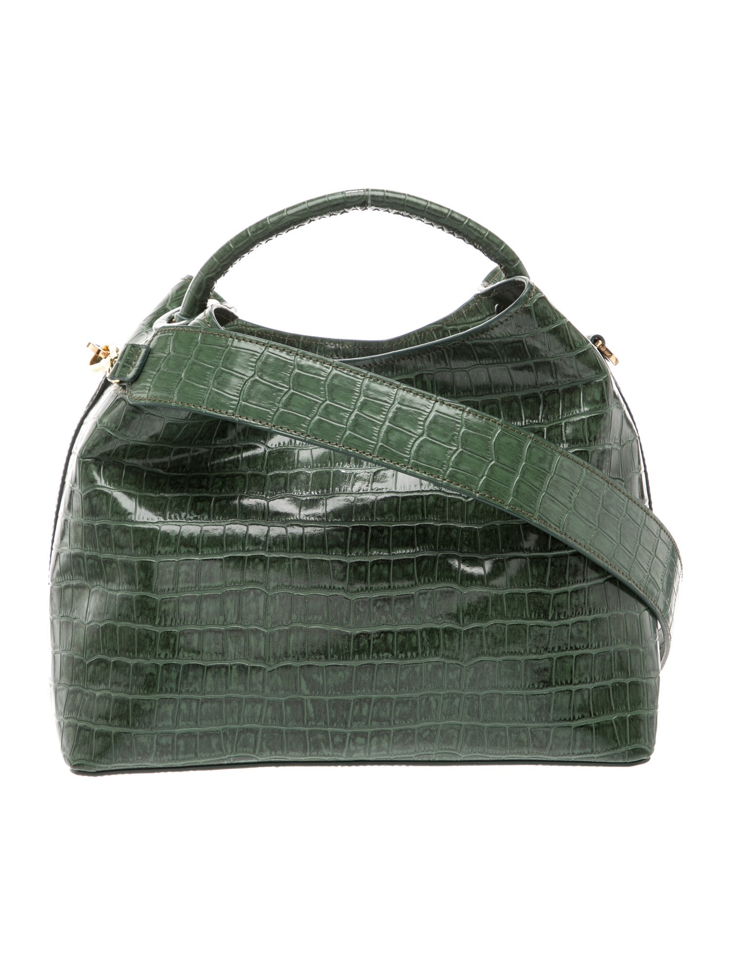 Elleme Embossed Leather Top Handle Bag