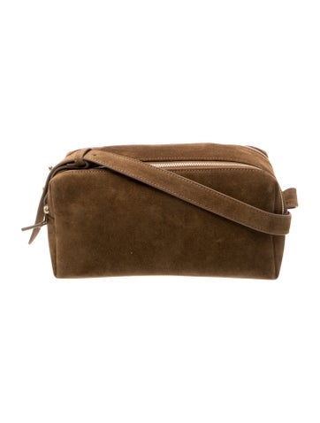 Pre-owned Elleme Suede Shoulder Bag In Brown