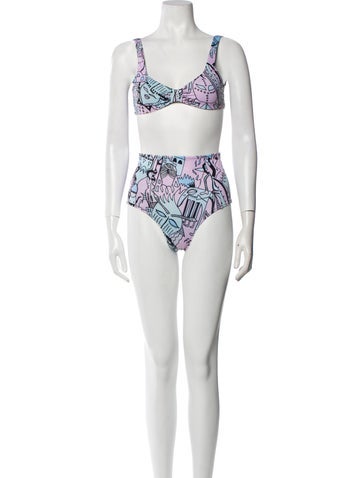 Ellie Rassia Swimwear Far Away High-Waisted Bikini XS