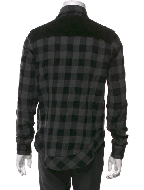 John Elliott + Co Plaid Print Long Sleeve Shirt