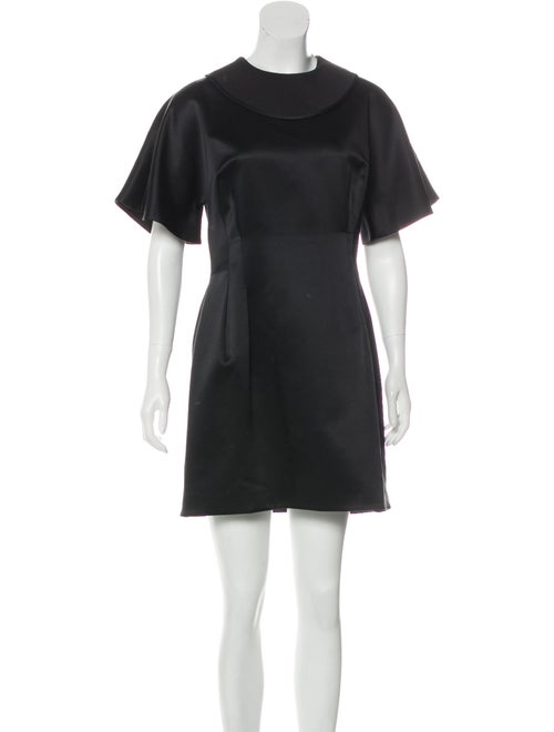 Ellery Mini Satin Dress Black