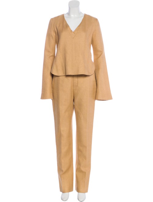 Ellery Tweed Pant Set w/ Tags Tan