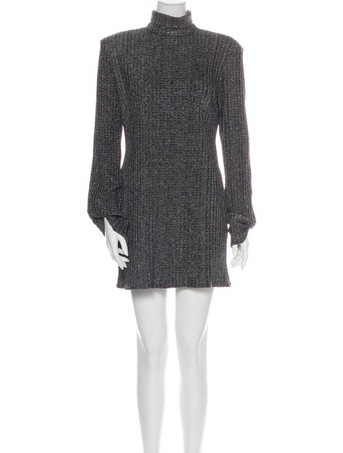 Ellery Turtleneck Mini Dress Grey